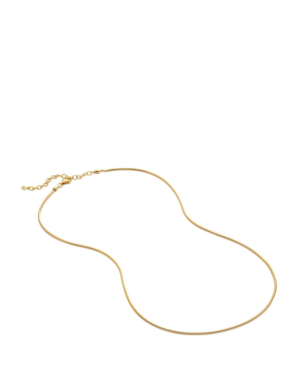 Monica Vinader Natural Vermeil Thin Snake Chain