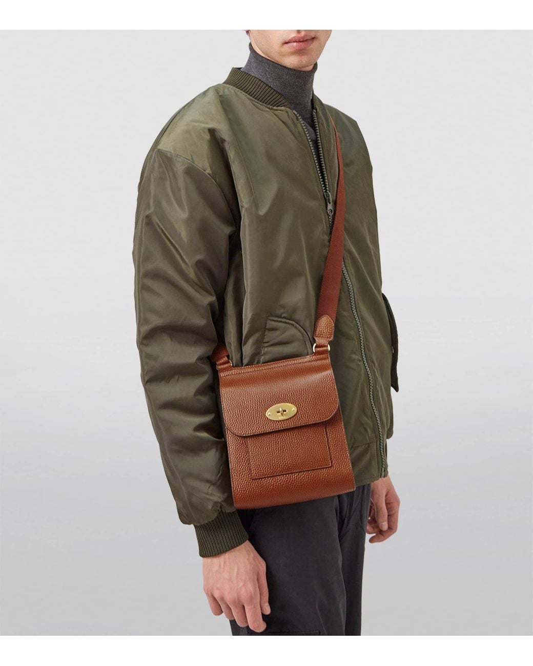 Mulberry Brown Small Leather Antony Cross-Body Bag for men