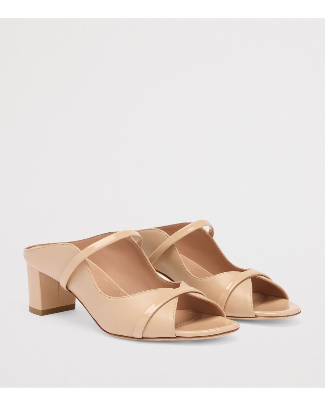 Malone Souliers Natural Nappa Leather Norah Heeled Sandals 45