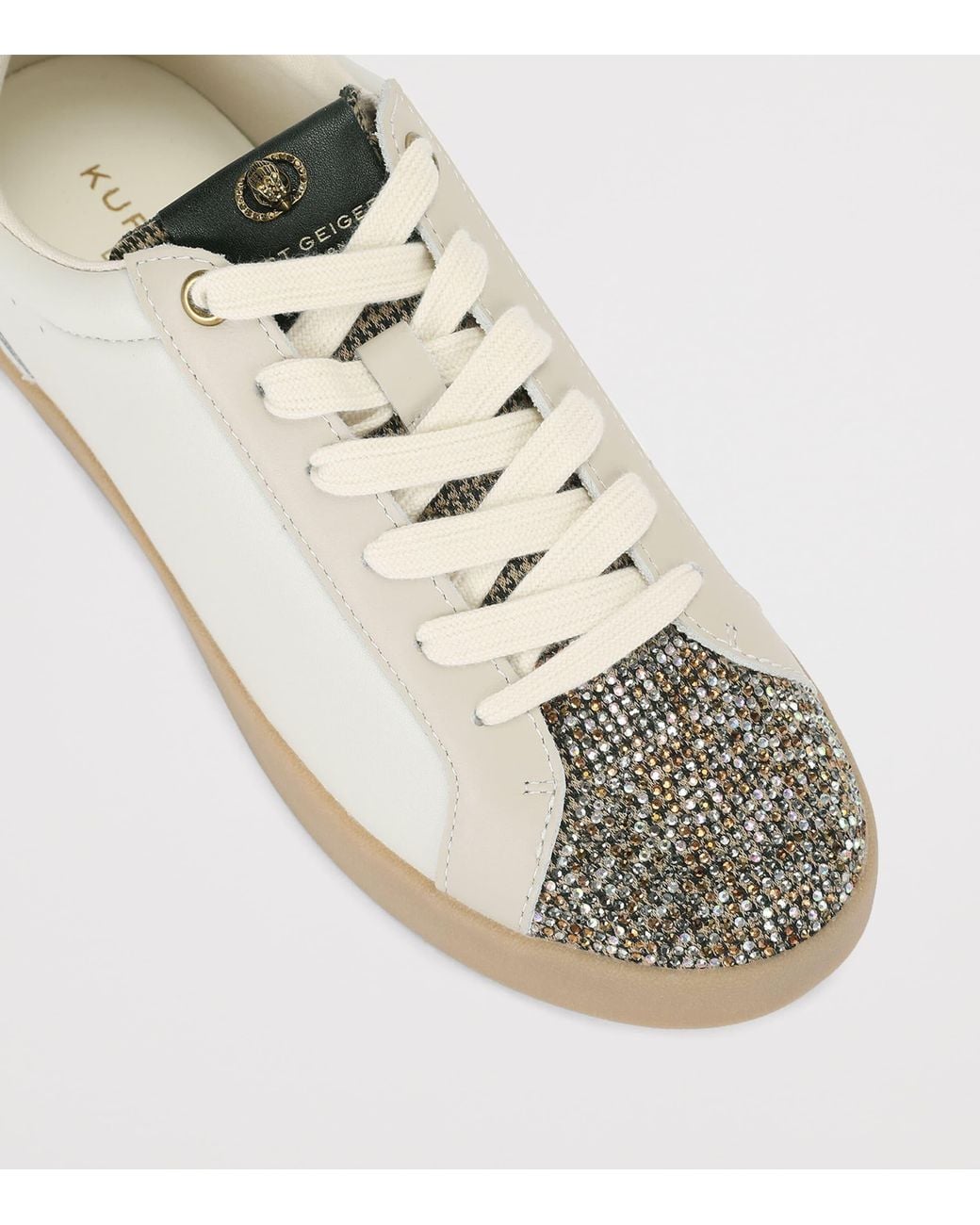 Kurt Geiger Brown Leather Britton Sneakers