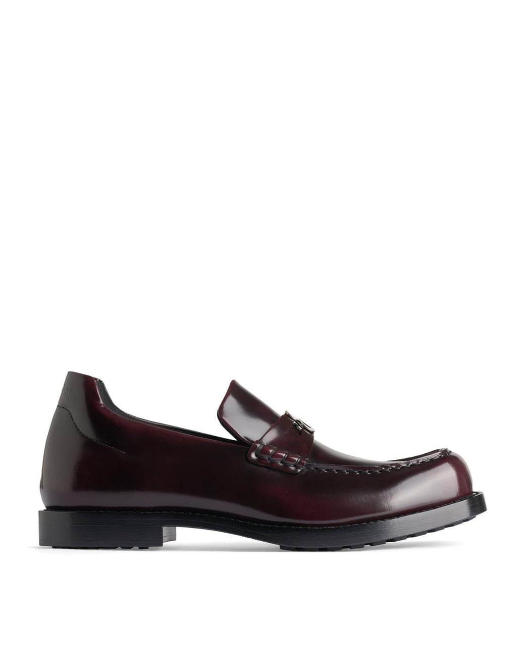 Balenciaga Brown Brushed Leather Comfy Loafers for men