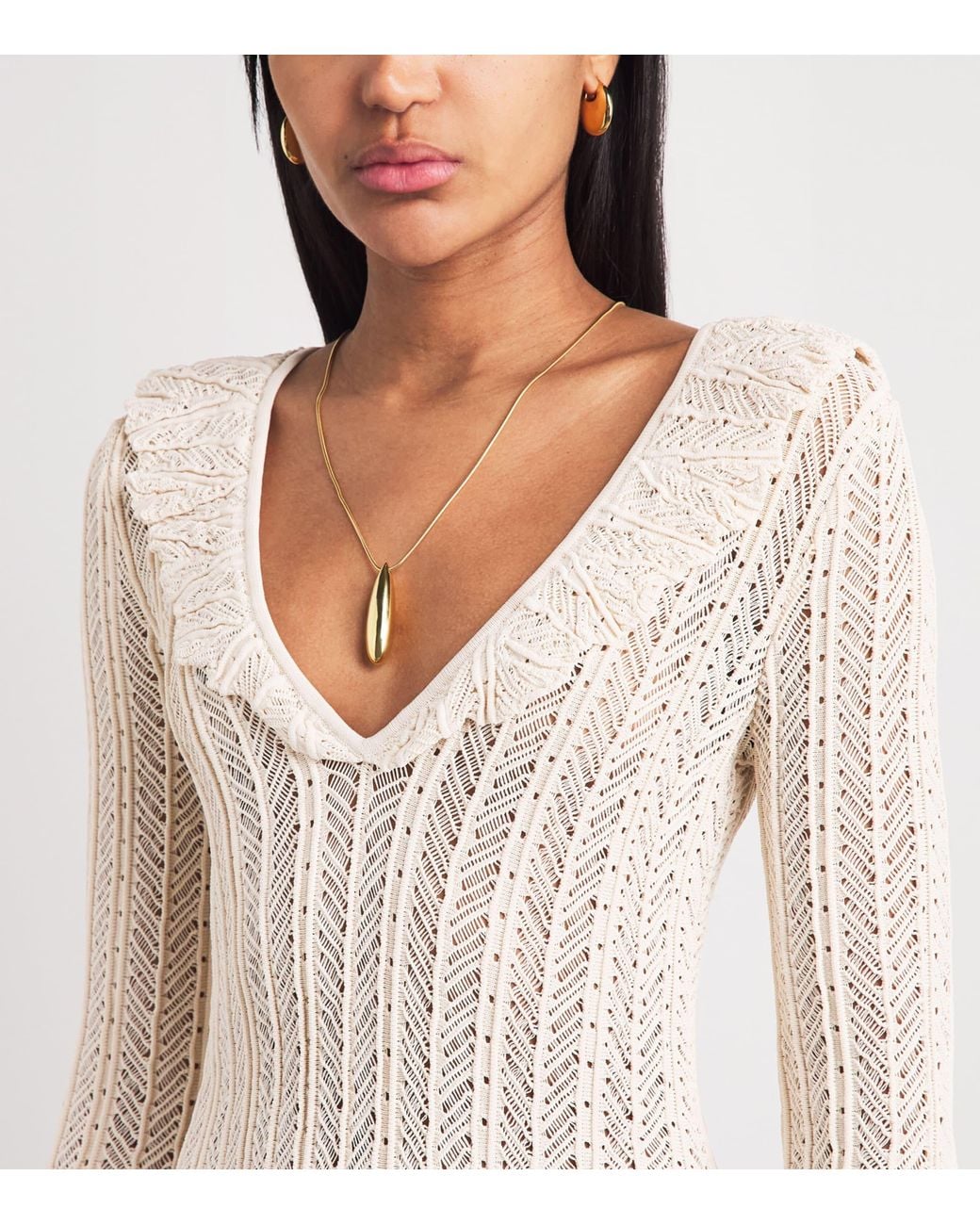 Devon Windsor Natural Knitted Davina Mini Dress