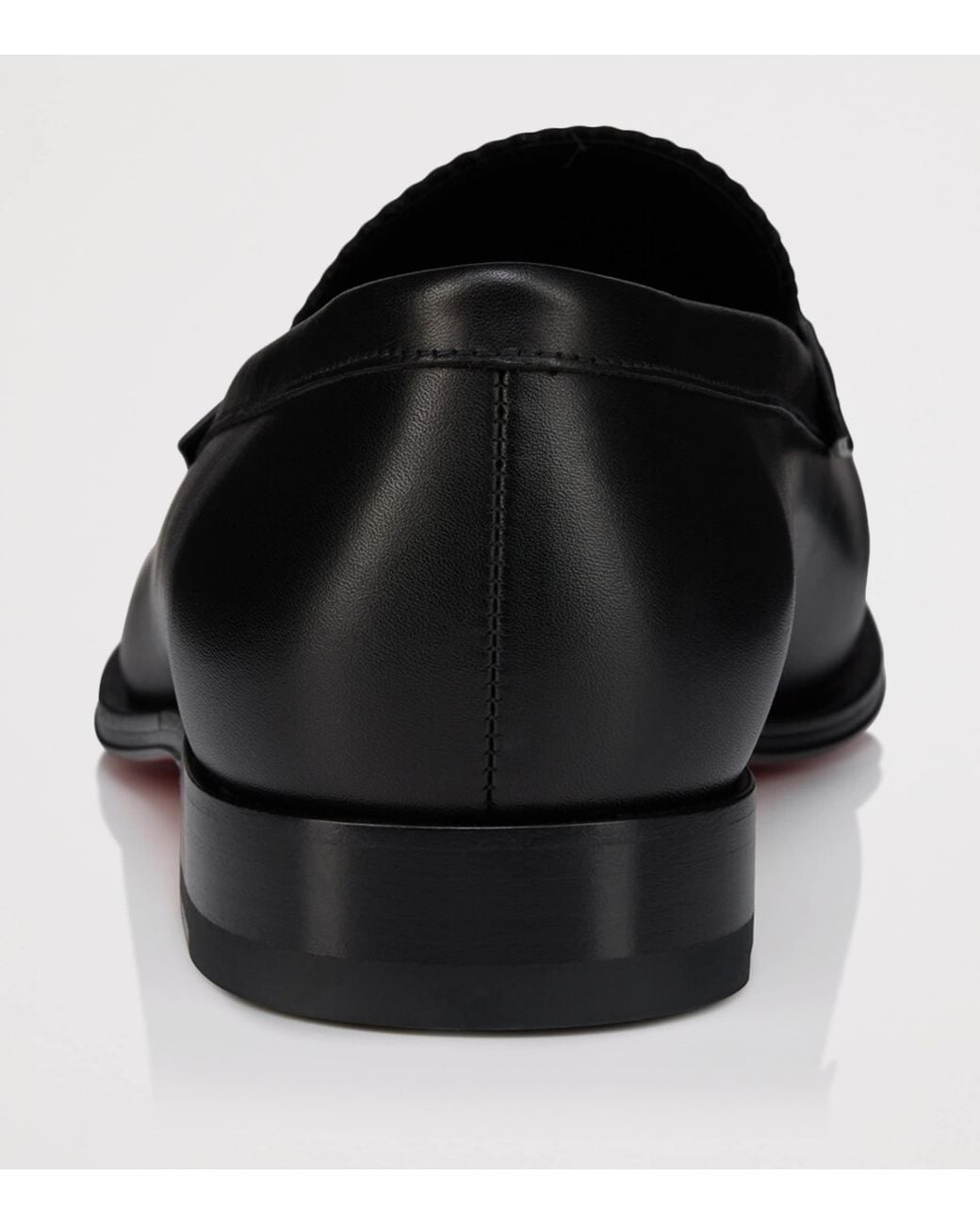 Christian Louboutin Black Circ Leather Loafers for men
