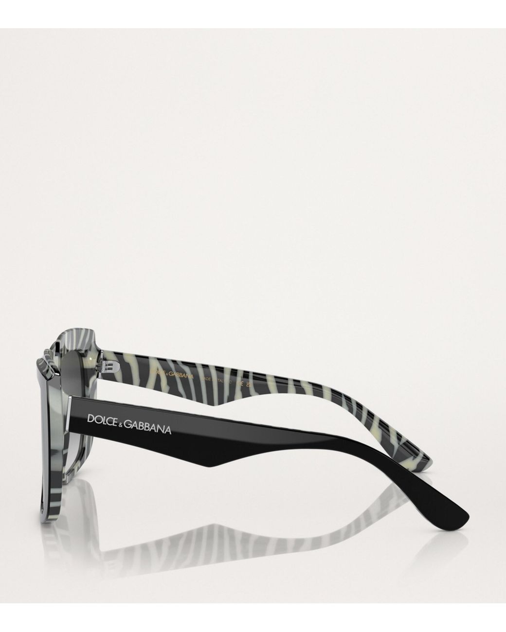 Dolce & Gabbana Black Acetate Square Sunglasses