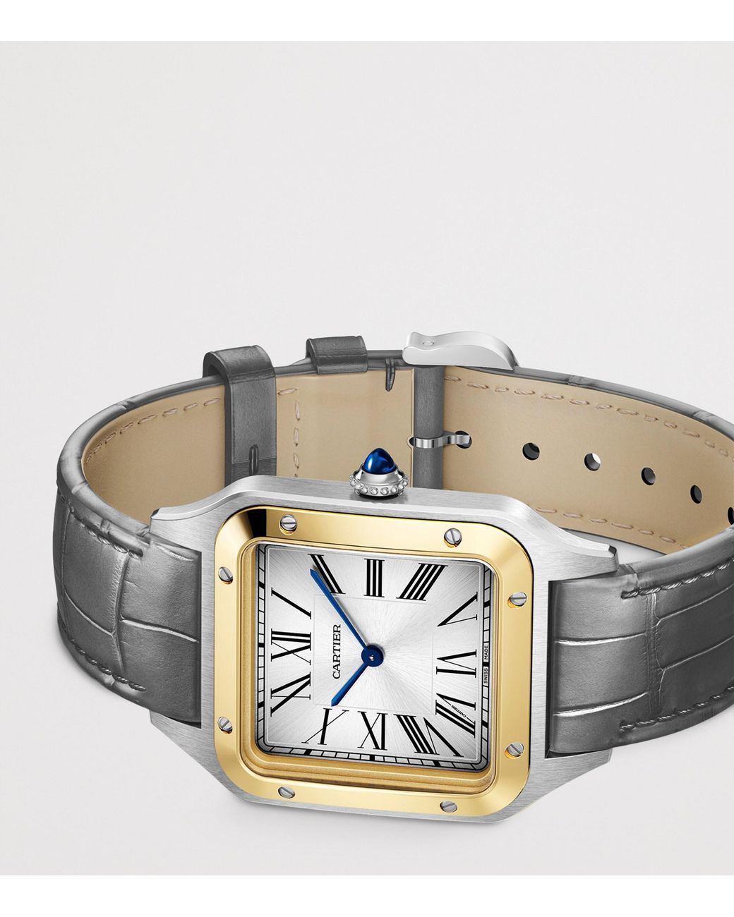 Cartier Multicolor Extra Large Steel And Santos-Dumont Watch for men