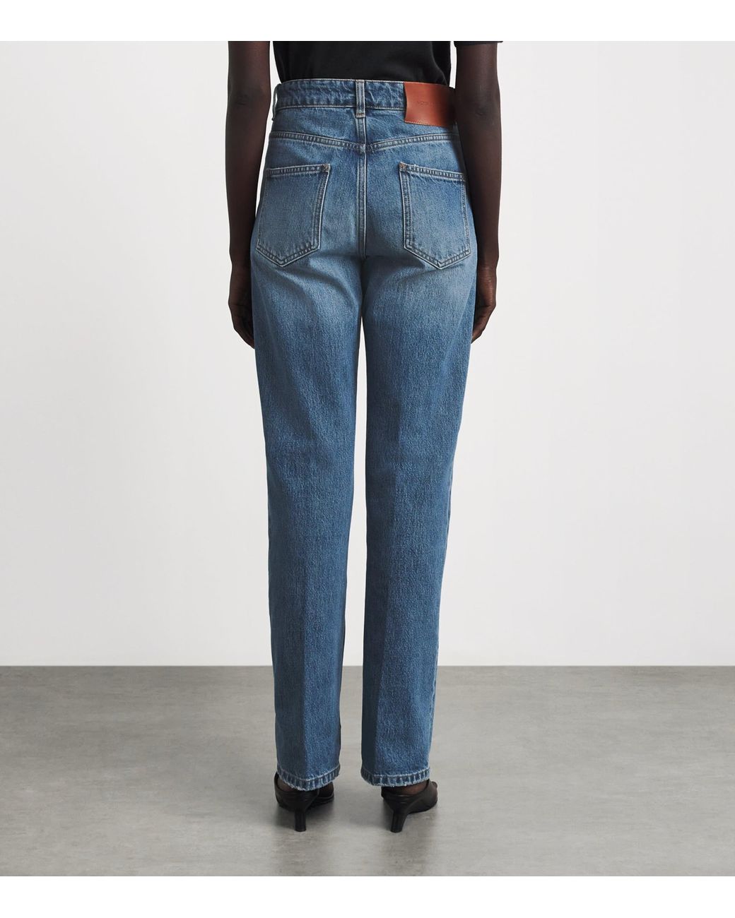 Victoria Beckham Blue Julia Straight Jeans