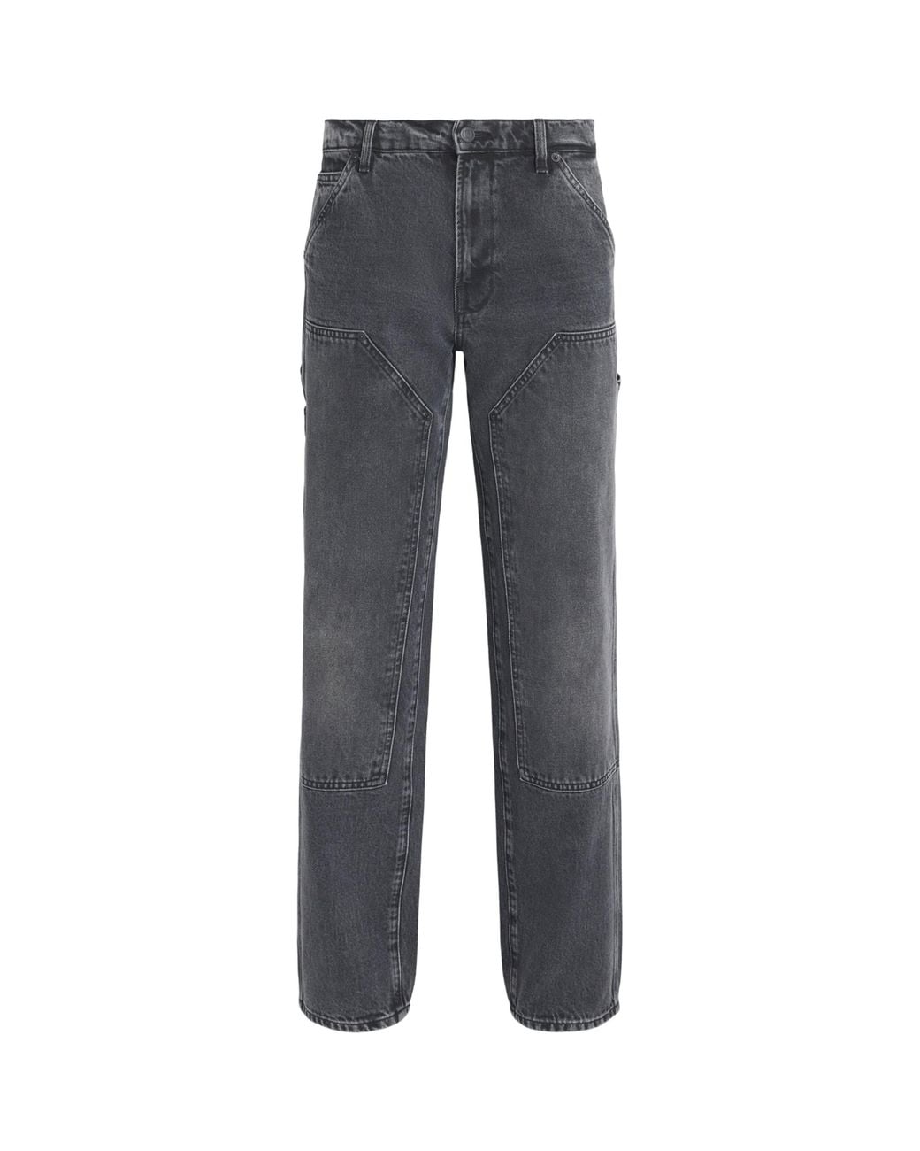 Guest In Residence Gray Workday Wide-Leg Jeans