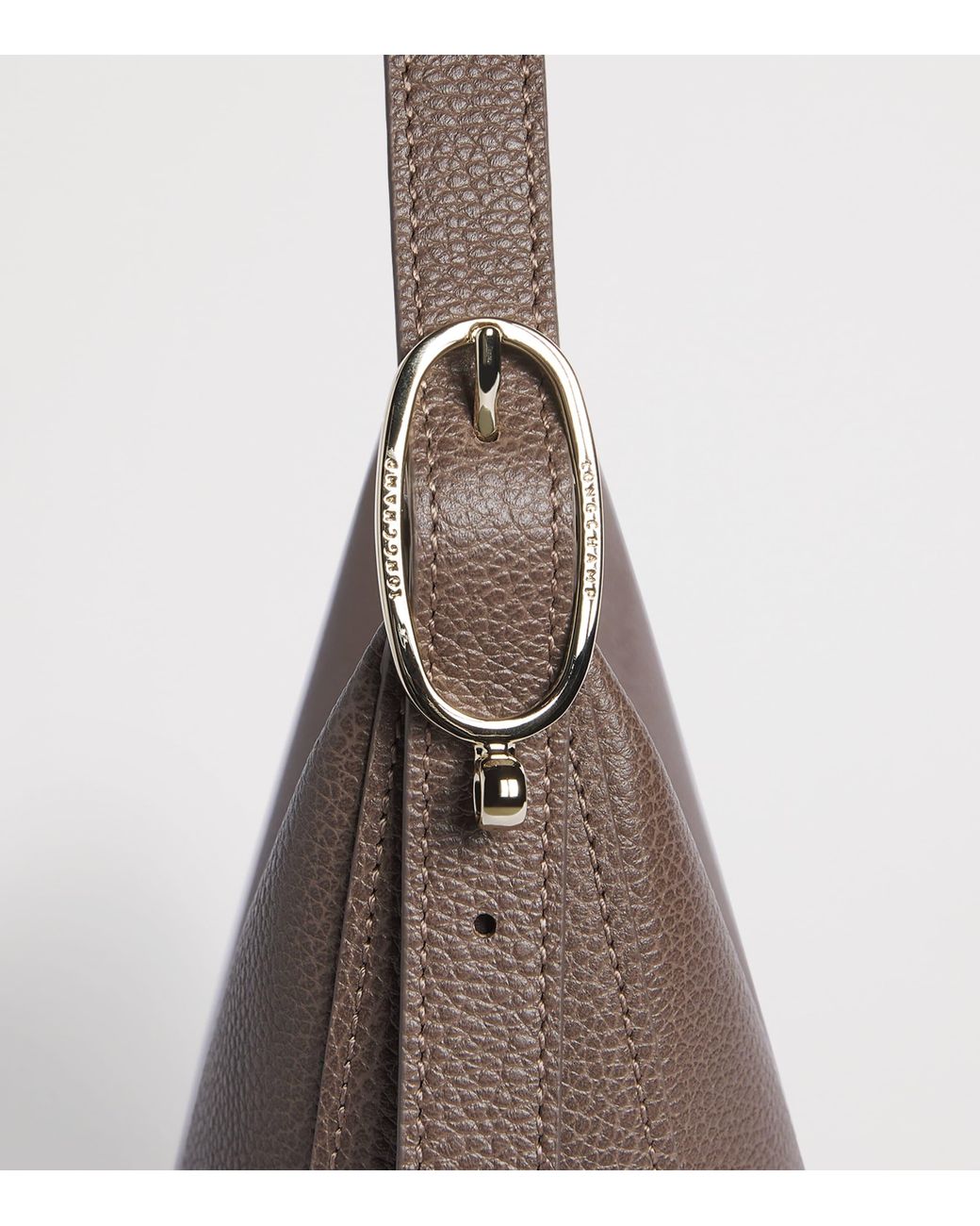 Longchamp Brown Leather Le Foulonné Cross-Body Bag