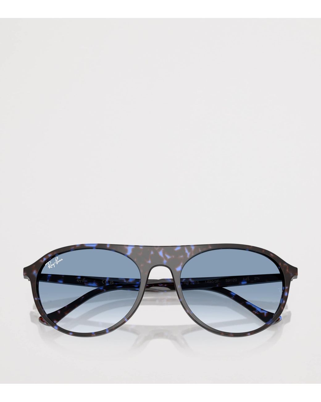 Ray-Ban Blue Rb2215 Rounded Square Sunglasses