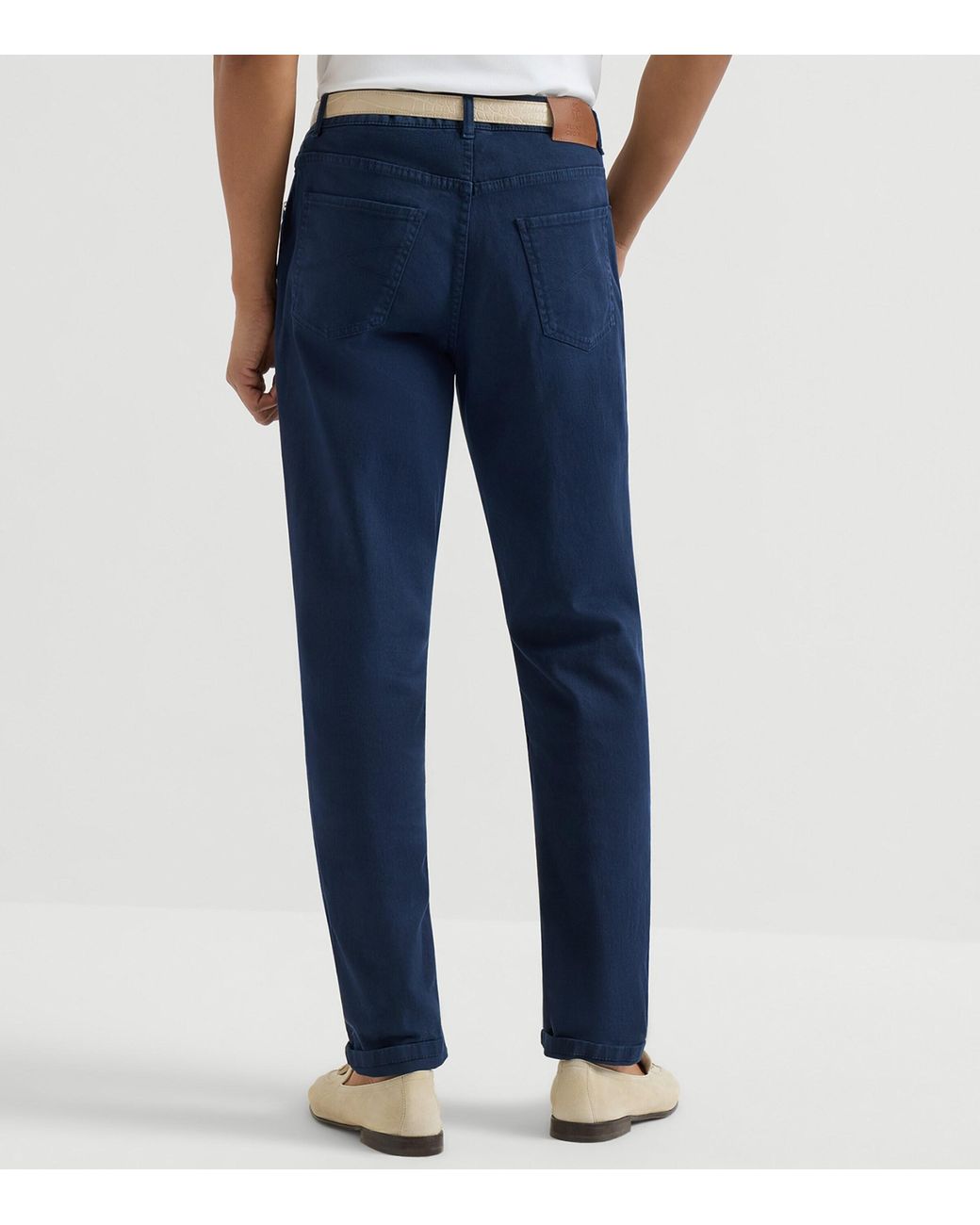 Brunello Cucinelli Blue Comfort Straight Jeans for men