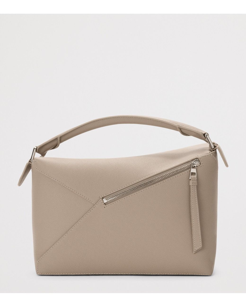 Loewe Metallic Medium Leather Puzzle Edge Top-Handle Bag