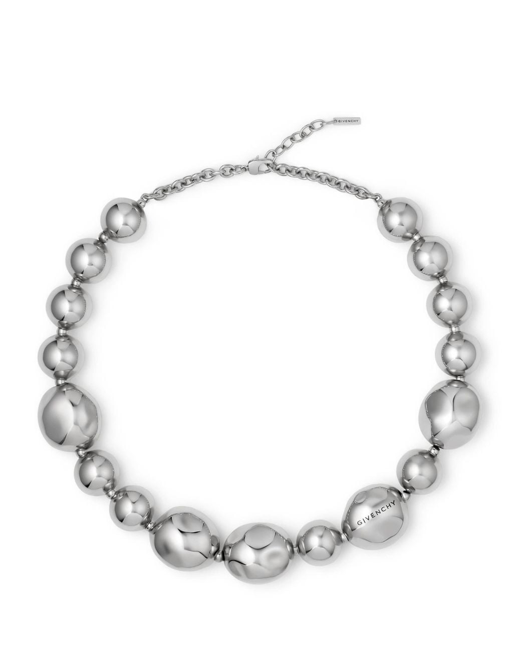 Givenchy Metallic Sculpted Gem Necklace