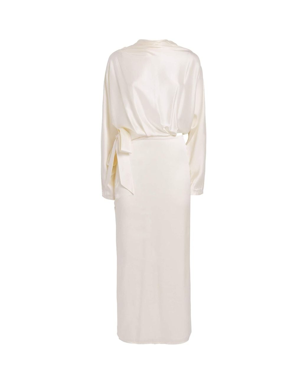 Staud White Stretch-Silk Phoebe Maxi Dress