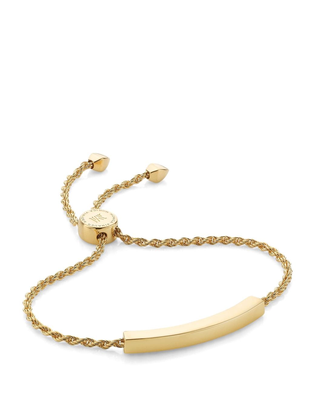 Monica Vinader Metallic Vermeil Linear Friendship Bracelet