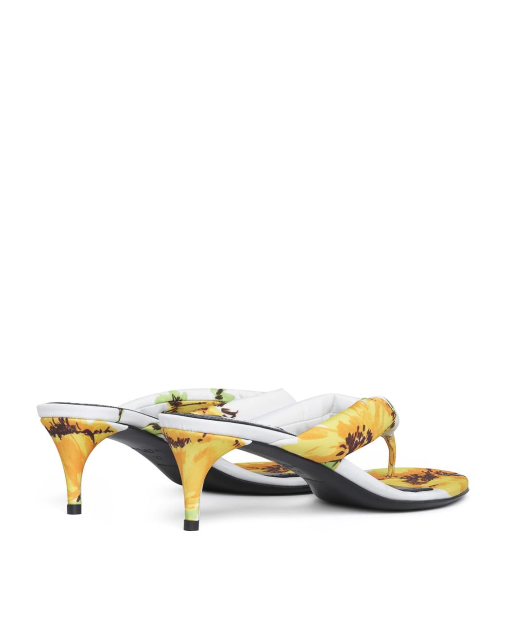 Alaïa Natural Floral Thong Mules 55