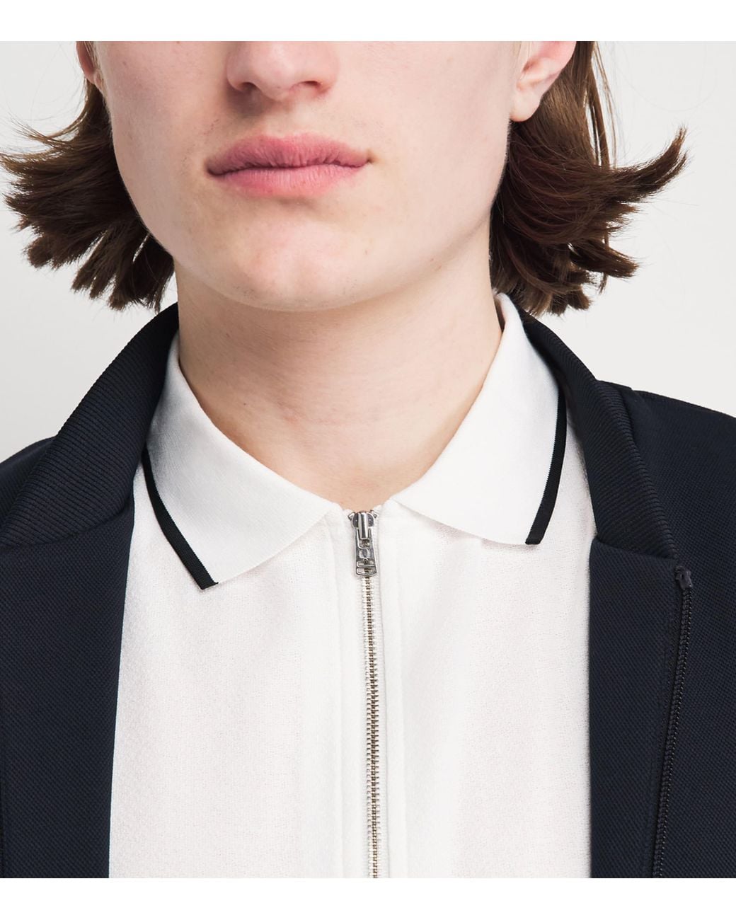 Fred Perry White Cotton Crepe Piqué Polo Shirt for men
