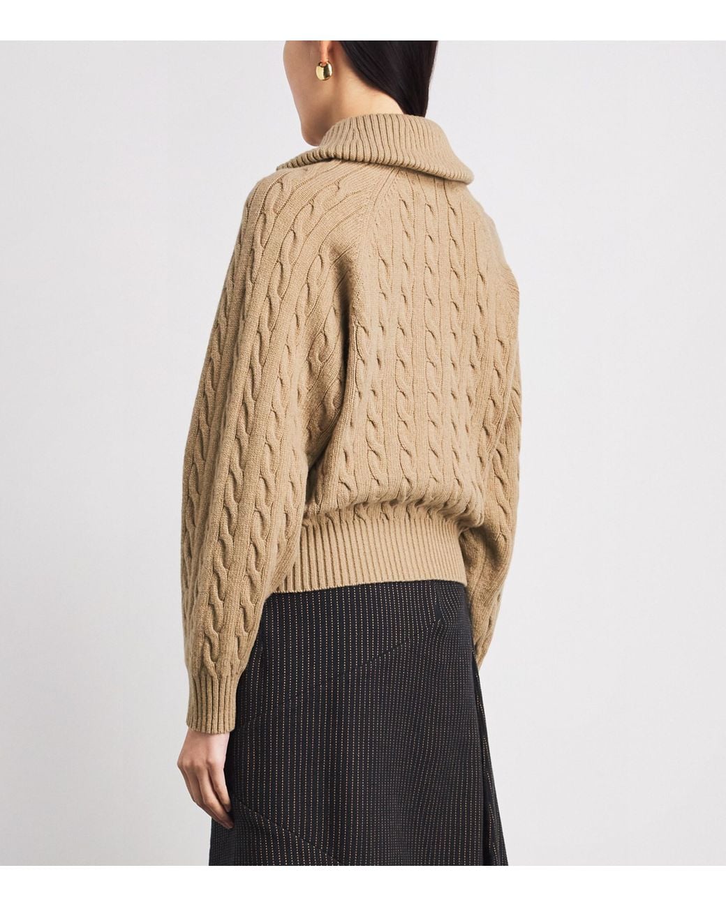 Polo Ralph Lauren Natural Wool-Cashmere Cable-Knit Cardigan