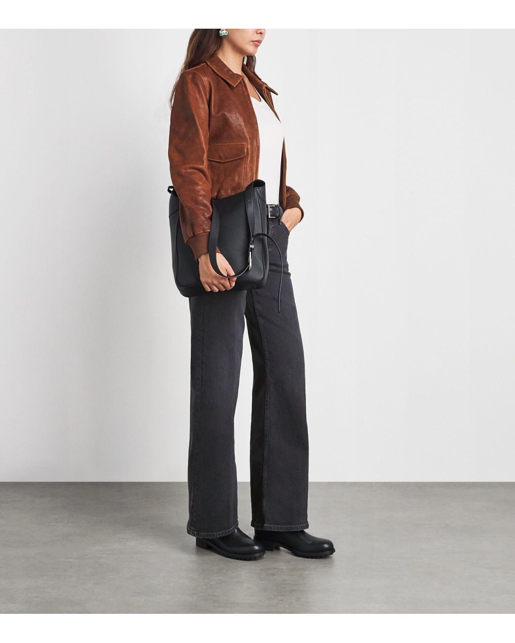 Re/done Blue Laurel Mid-Rise Wide-Leg Jeans