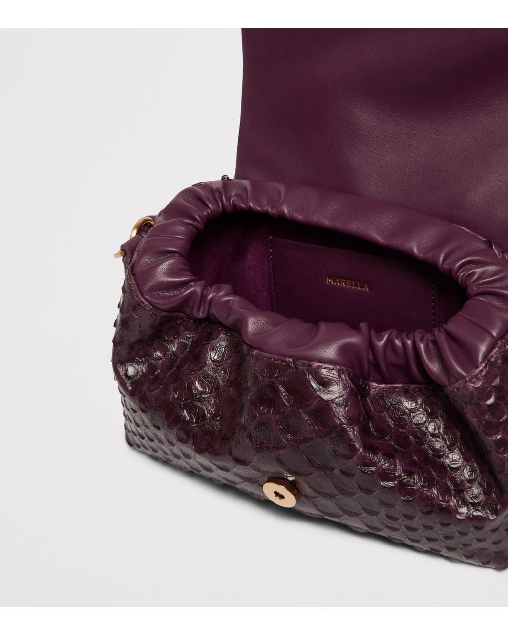 Marella Purple Large Le Muse Clutch Bag