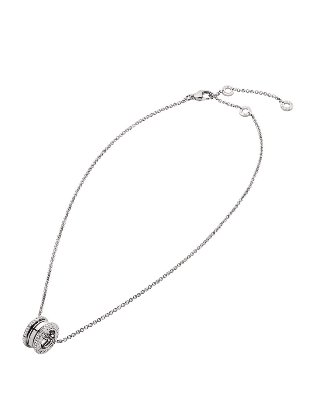 BVLGARI Metallic And Diamond B.Zero1 Necklace