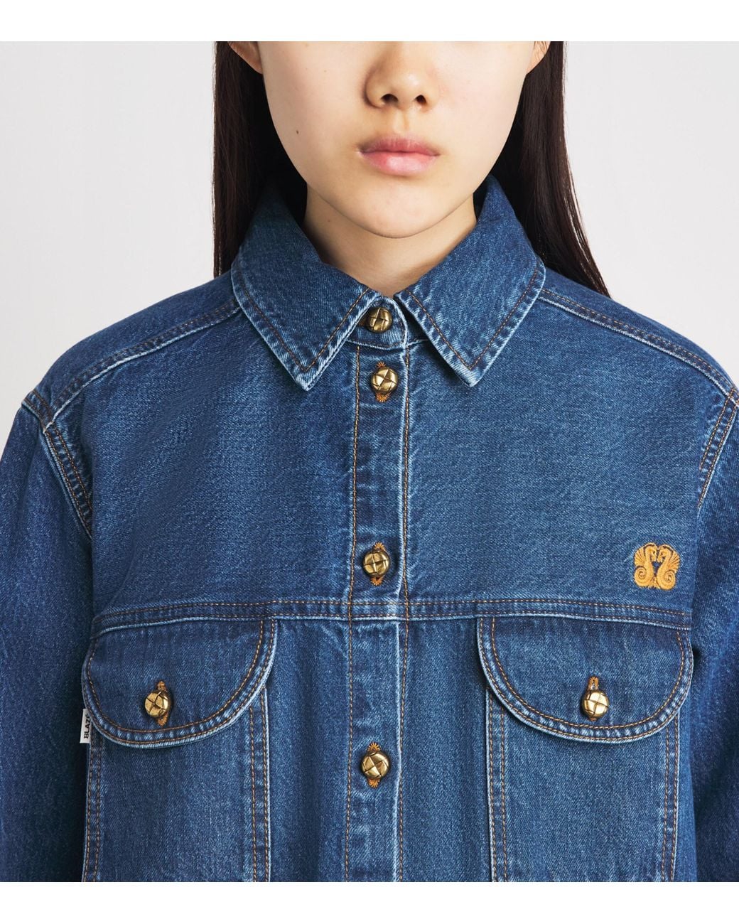 Blazé Milano Blue Nariida Berber Denim Shirt