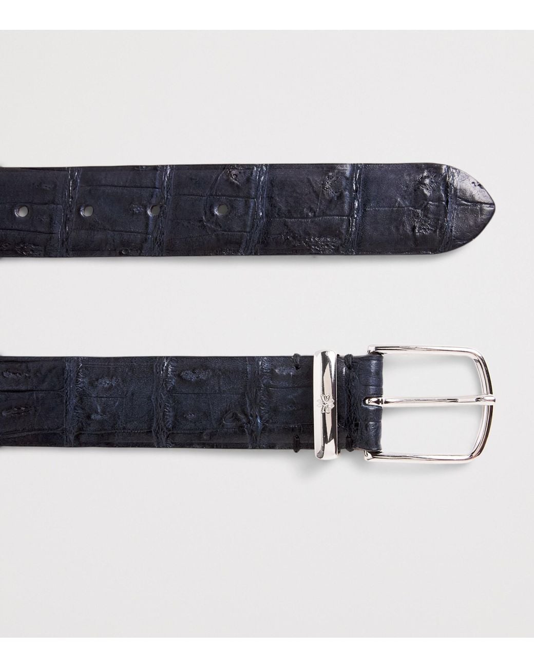 Jacob Cohen Blue Crocodile Leather Belt for men