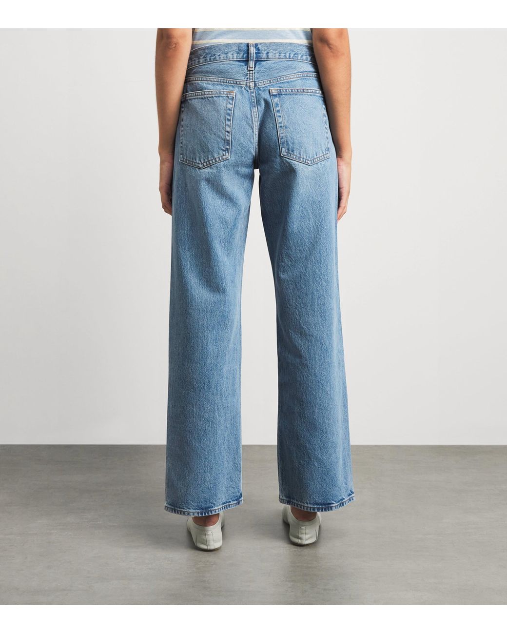 FRAME Blue The Saturday Straight Jeans