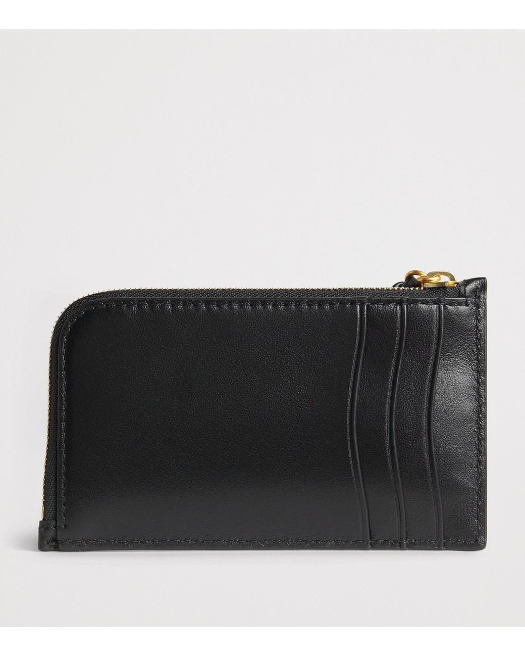 Polo Ralph Lauren Black Leather Zipped Id Card Holder