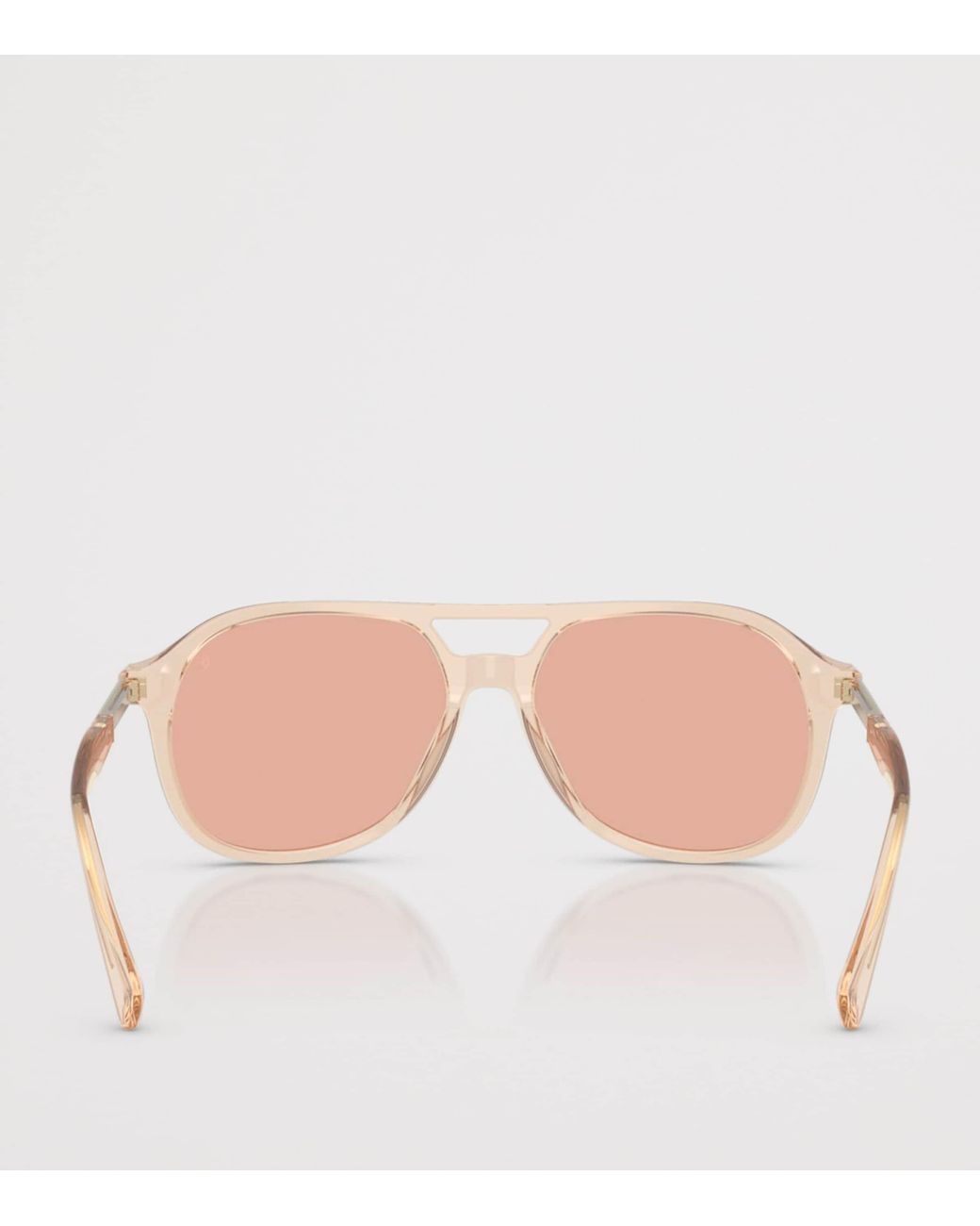 Brunello Cucinelli Pink Acetate Aviator Sunglasses for men