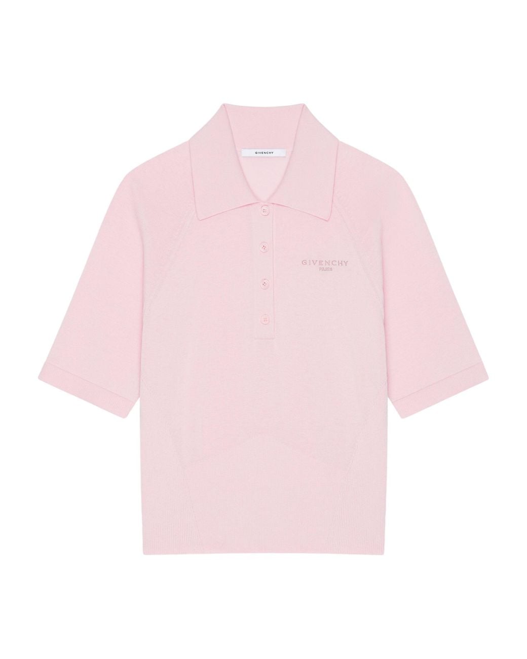Givenchy Pink Cotton-Silk Polo Shirt