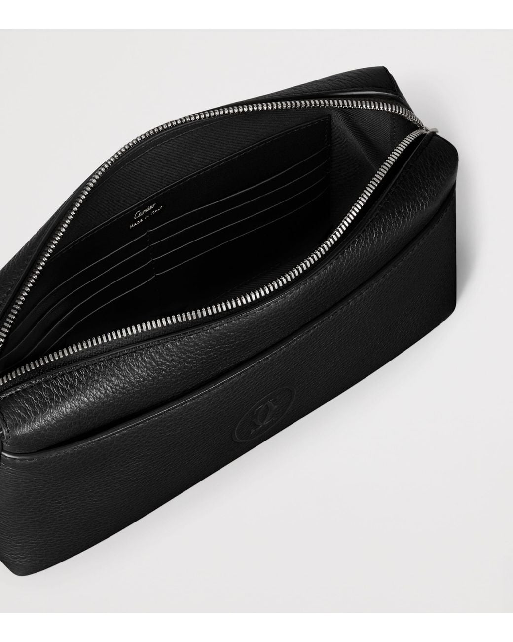 Cartier Black Small Calfskin Must De Pouch for men