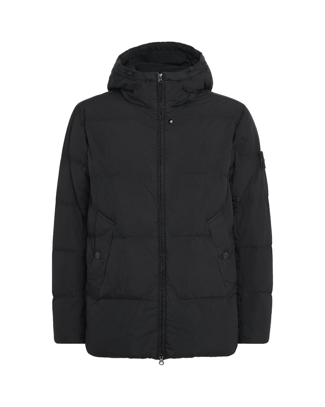Stone Island Black Crinkle Reps Ny Puffer Jacket for men