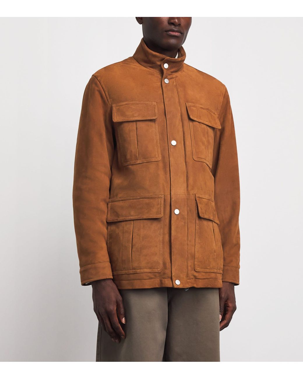 Valstar Brown Suede Field Jacket for men