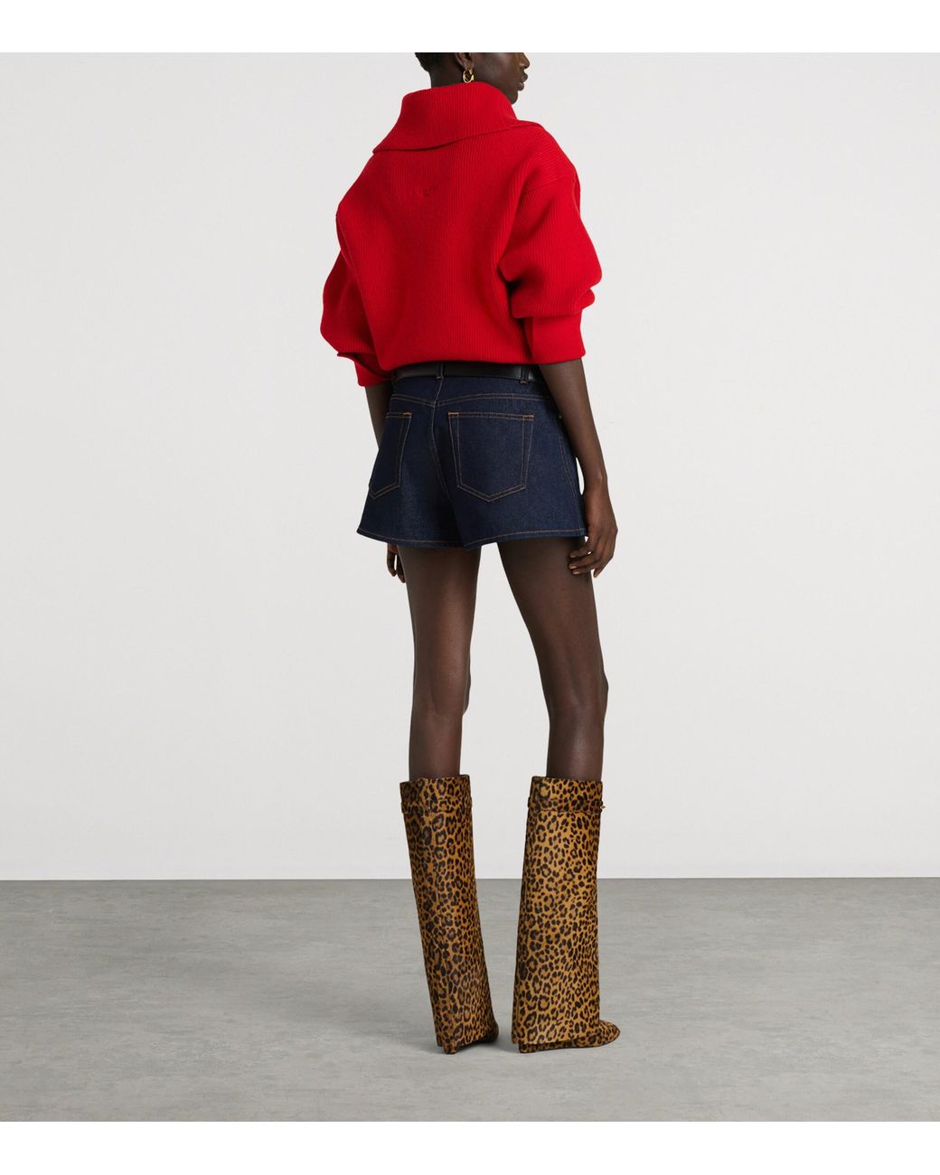 Givenchy Blue Denim Pinch Shorts