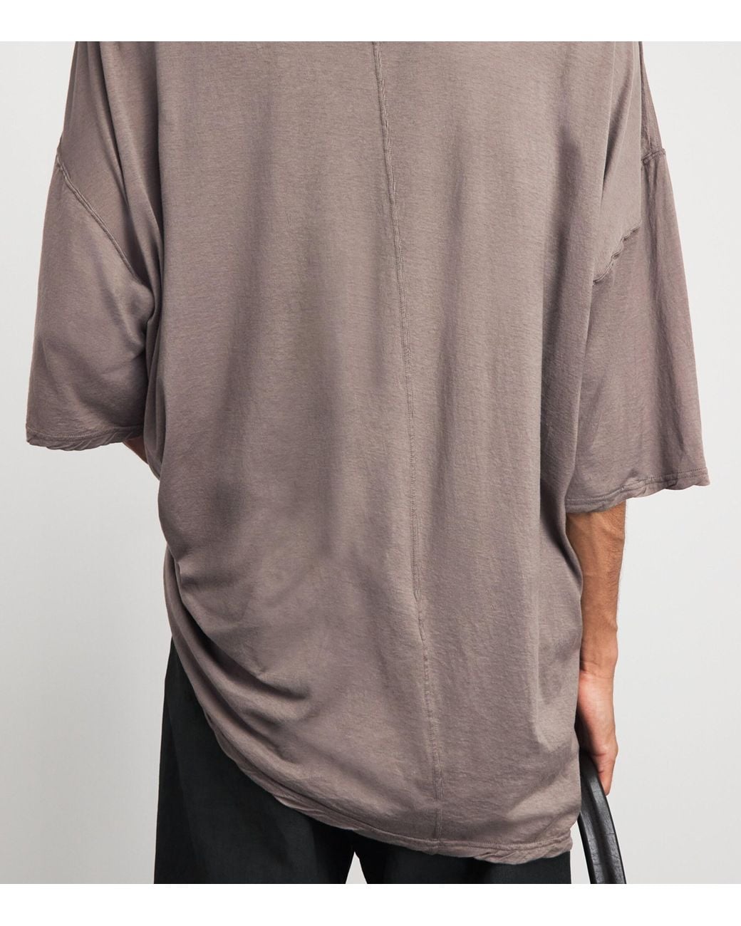 Rick Owens Brown Cotton Tommy T-Shirt for men