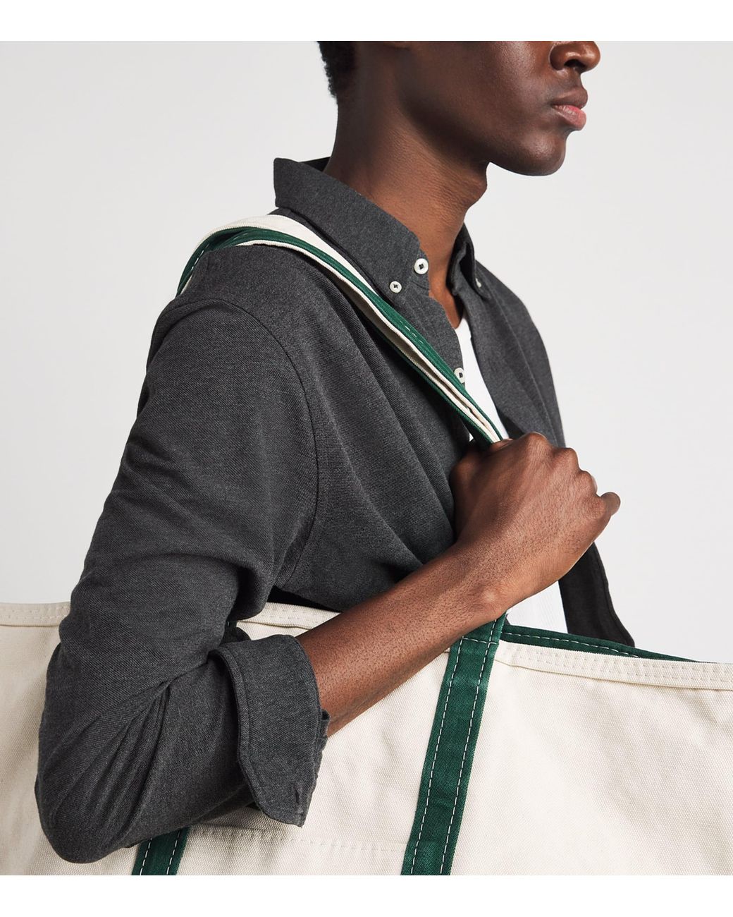 Polo Ralph Lauren Gray Cotton Mesh Shirt for men