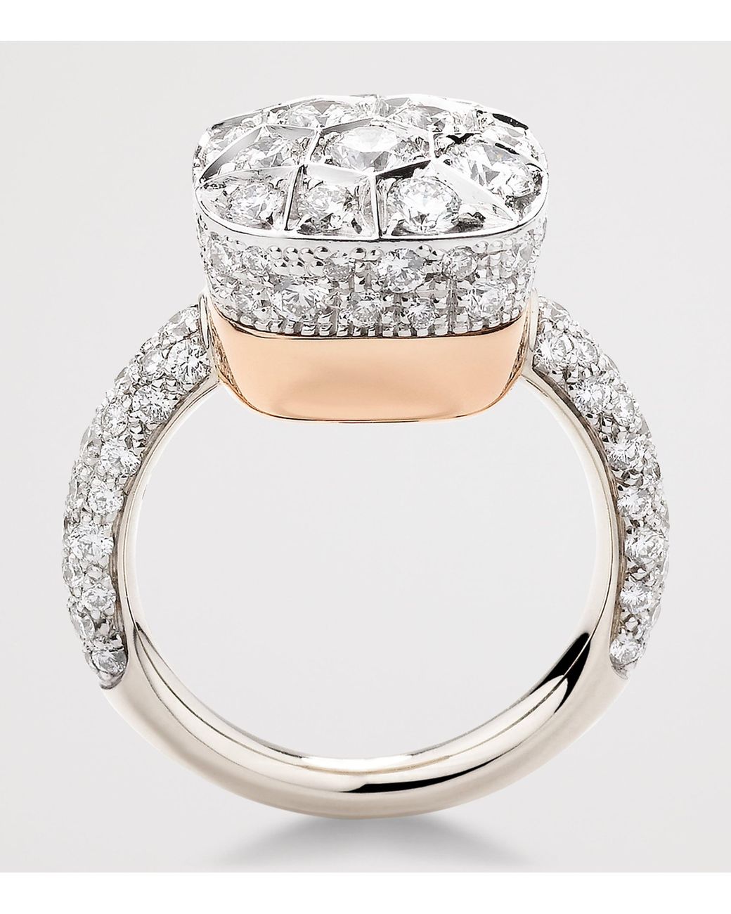Pomellato White 18kt Rose Gold Nudo Diamond Ring