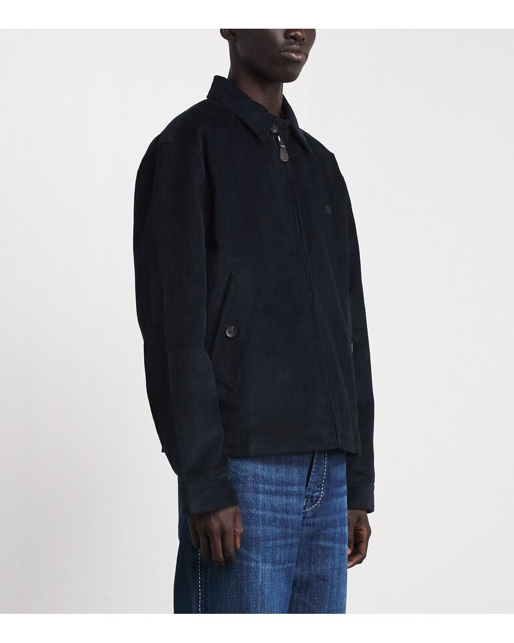 Wales Bonner Blue Corduroy Drew Shacket for men