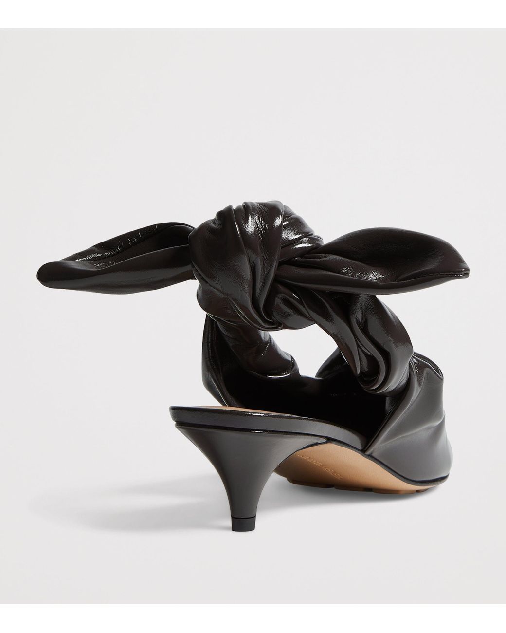 Bottega Veneta Brown Leather Slingback Vesta Pumps 40