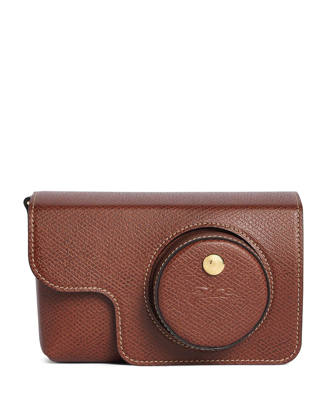 Longchamp Brown Leather Épure Camera Bag