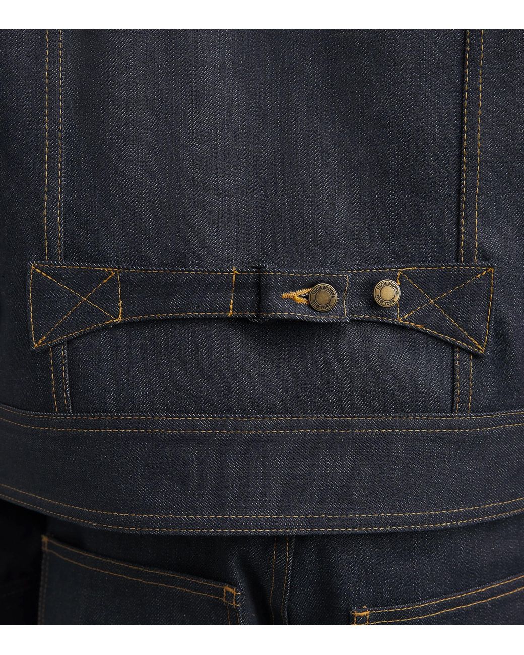 Thom Browne Blue Selvedge Denim Jacket for men