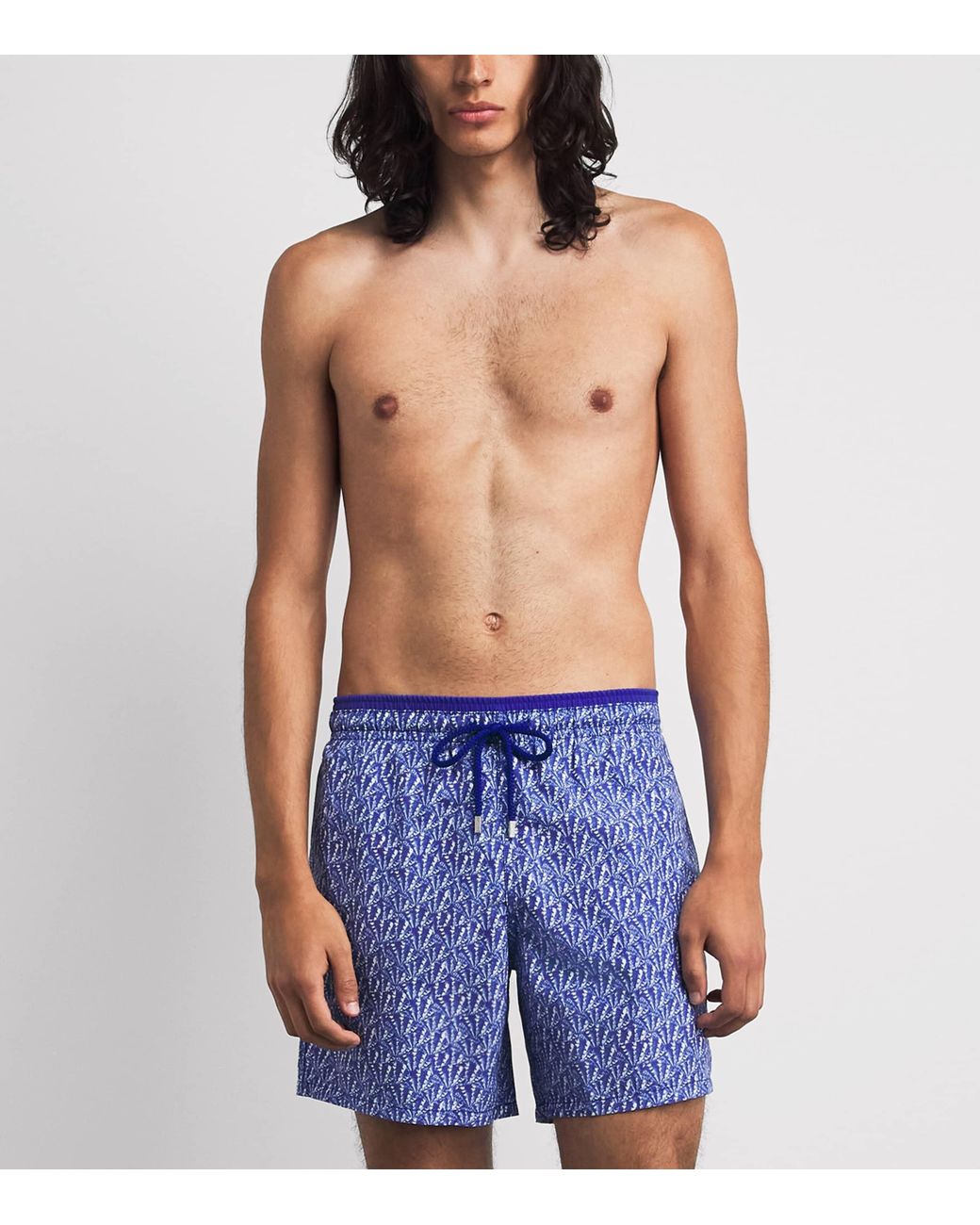 Vilebrequin Blue Moku Graphic Shells Swim Shorts for men