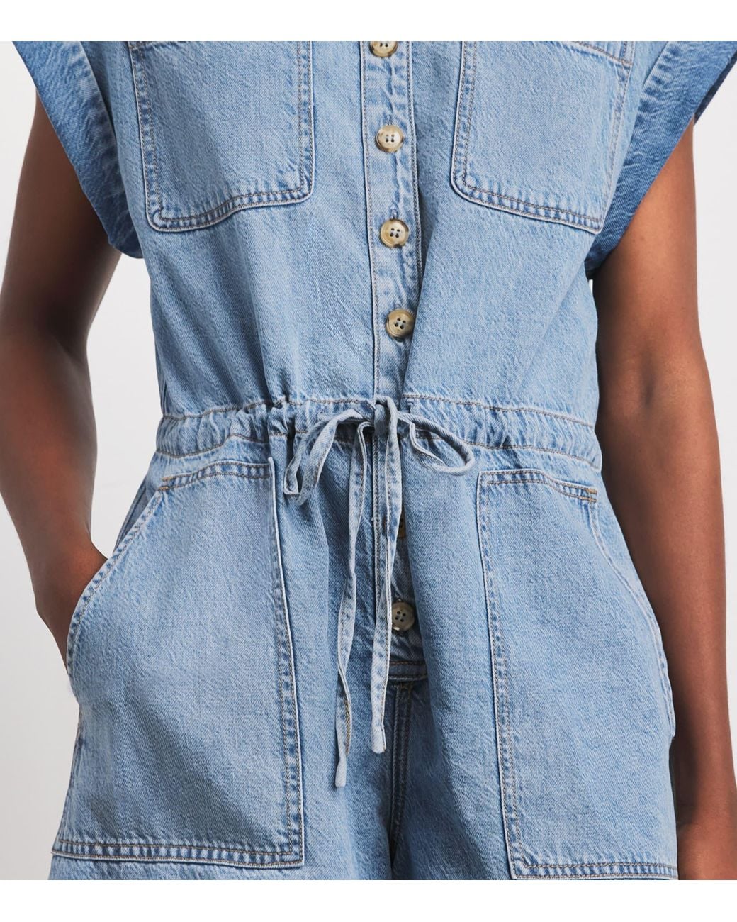 PAIGE Blue Denim Maliah Playsuit