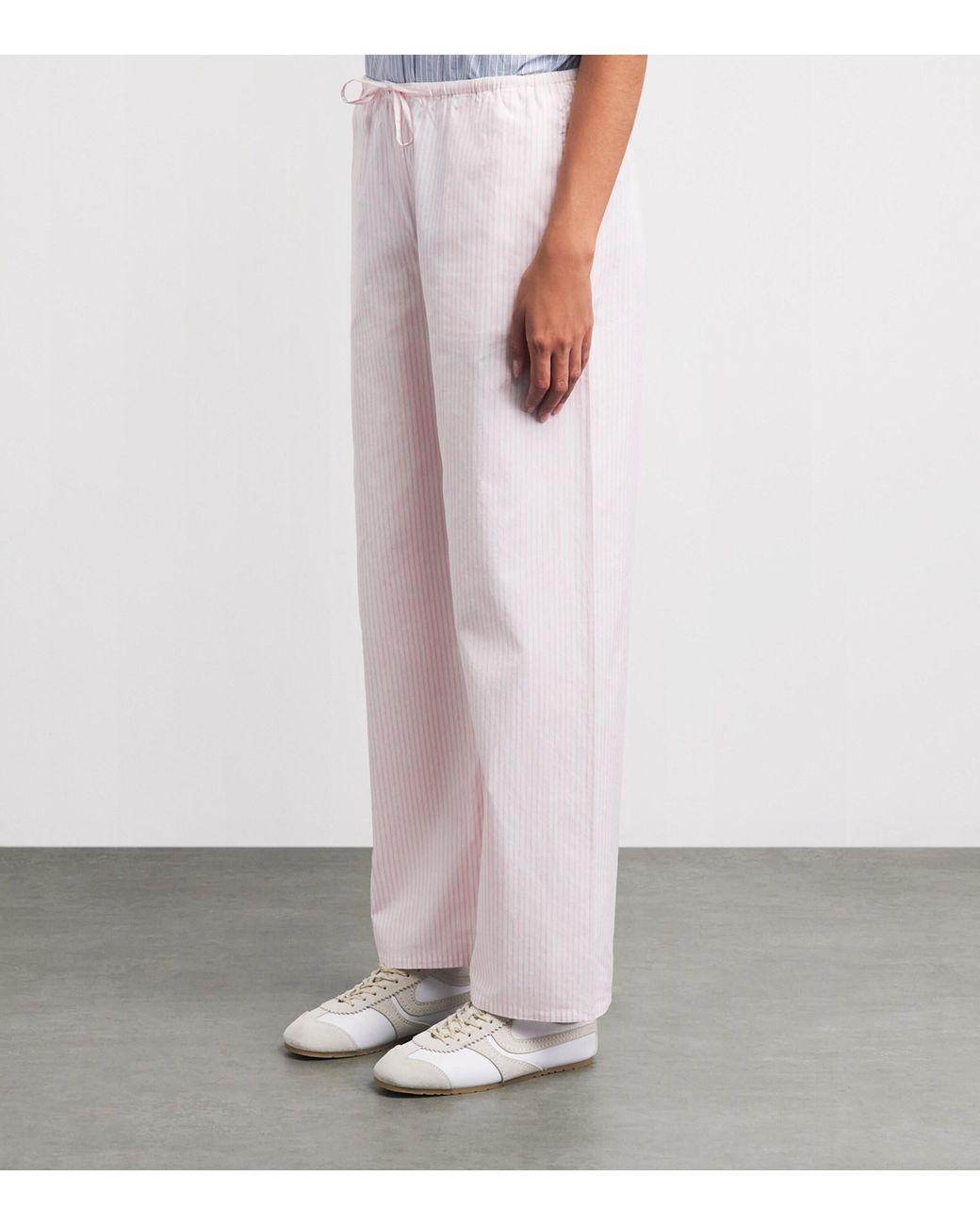 Suzie Kondi Pink Cotton Stripe Pan Trousers