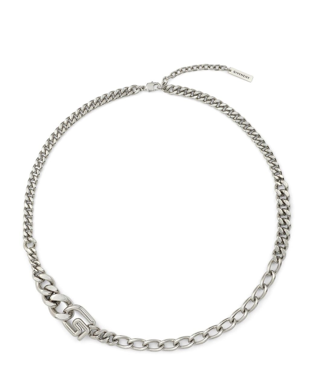 Givenchy Metallic G Line Chain Necklace for men