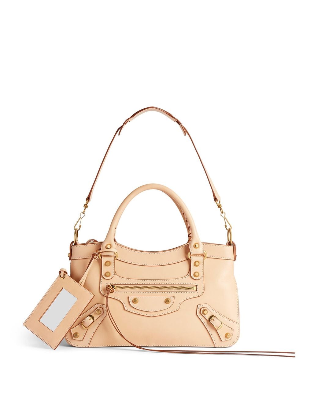 Balenciaga Natural Calfskin Le City First Top-Handle Bag
