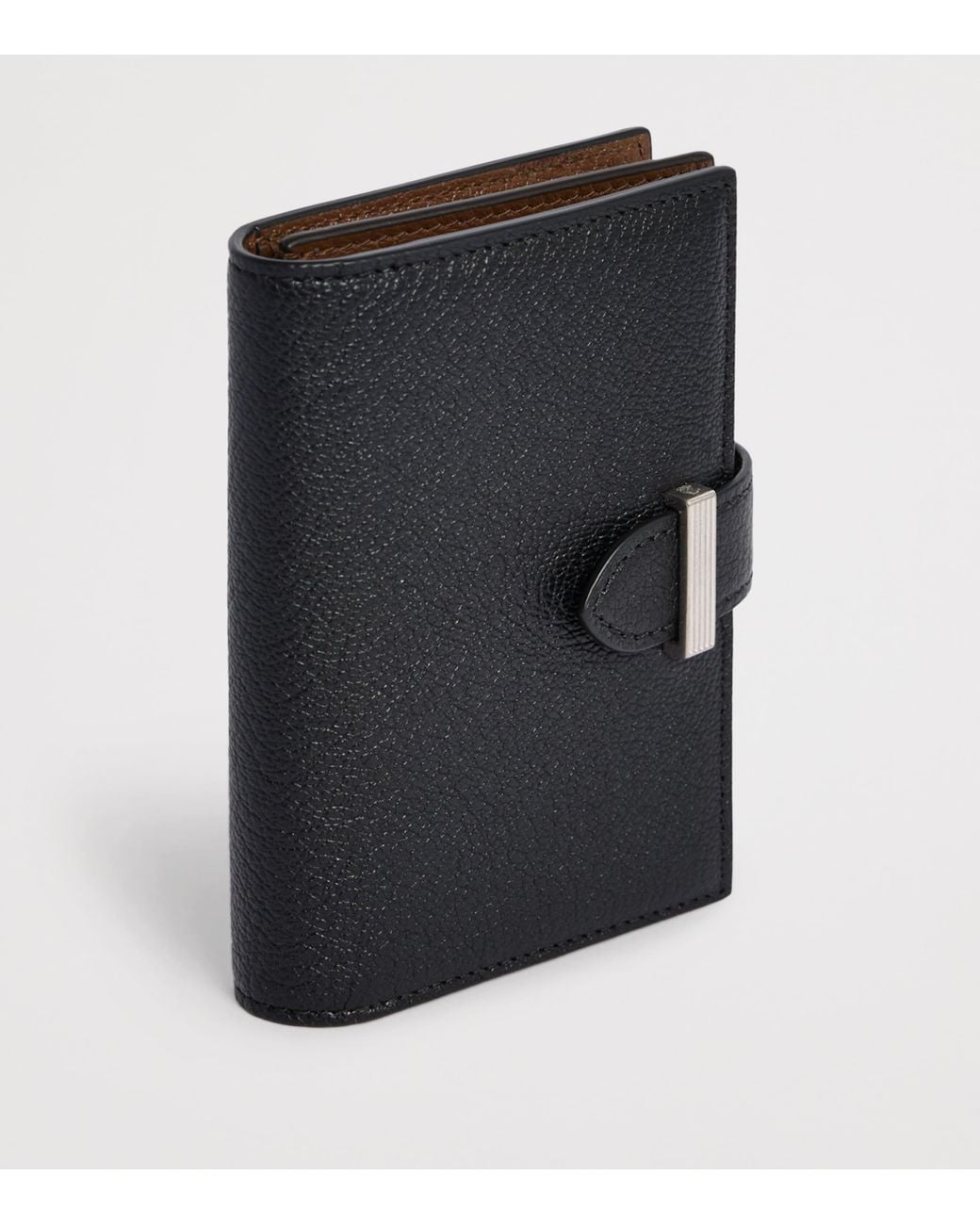 Dunhill Black Leather Alfred Card Holder for men