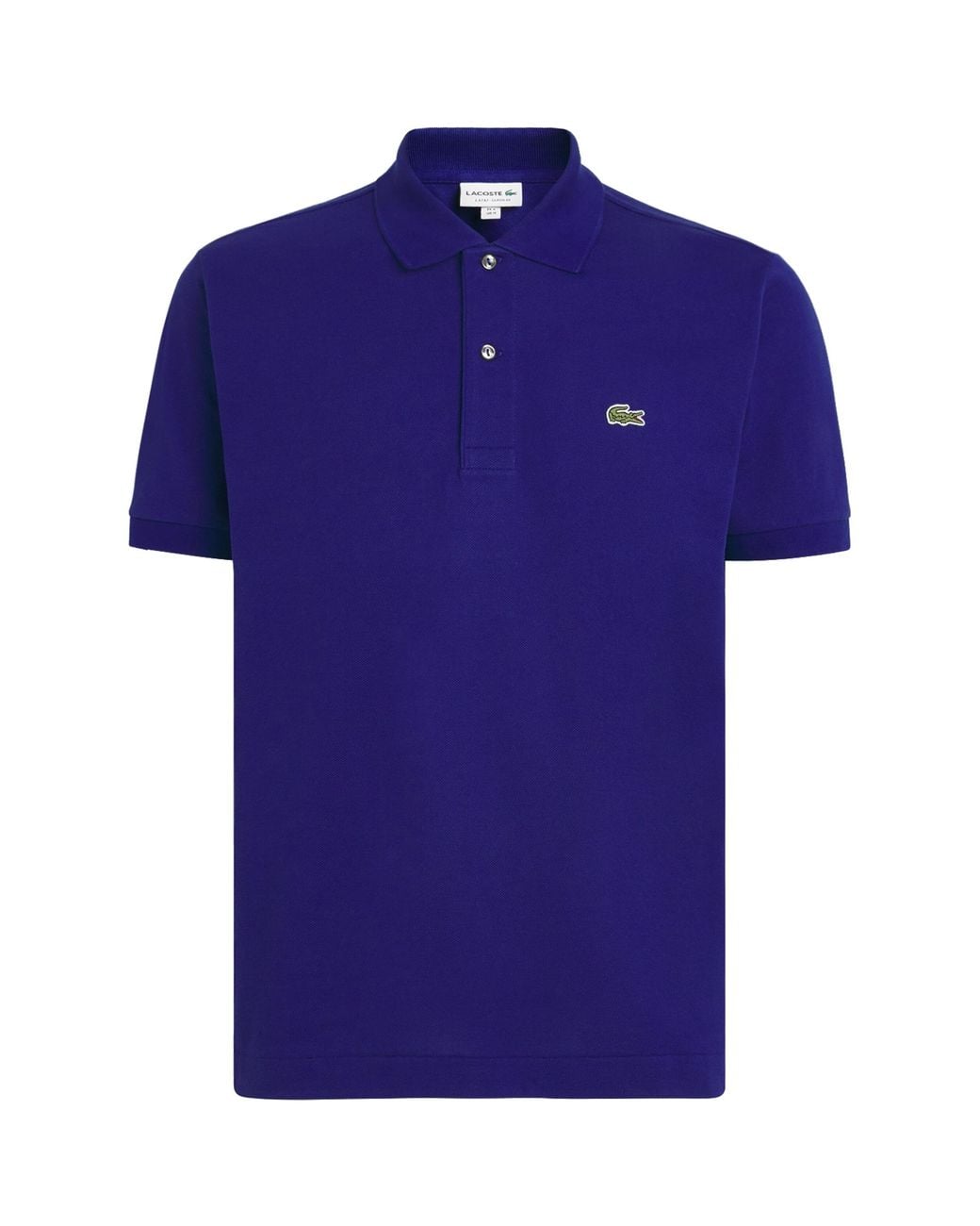 Lacoste Blue Cotton Original Polo Shirt for men