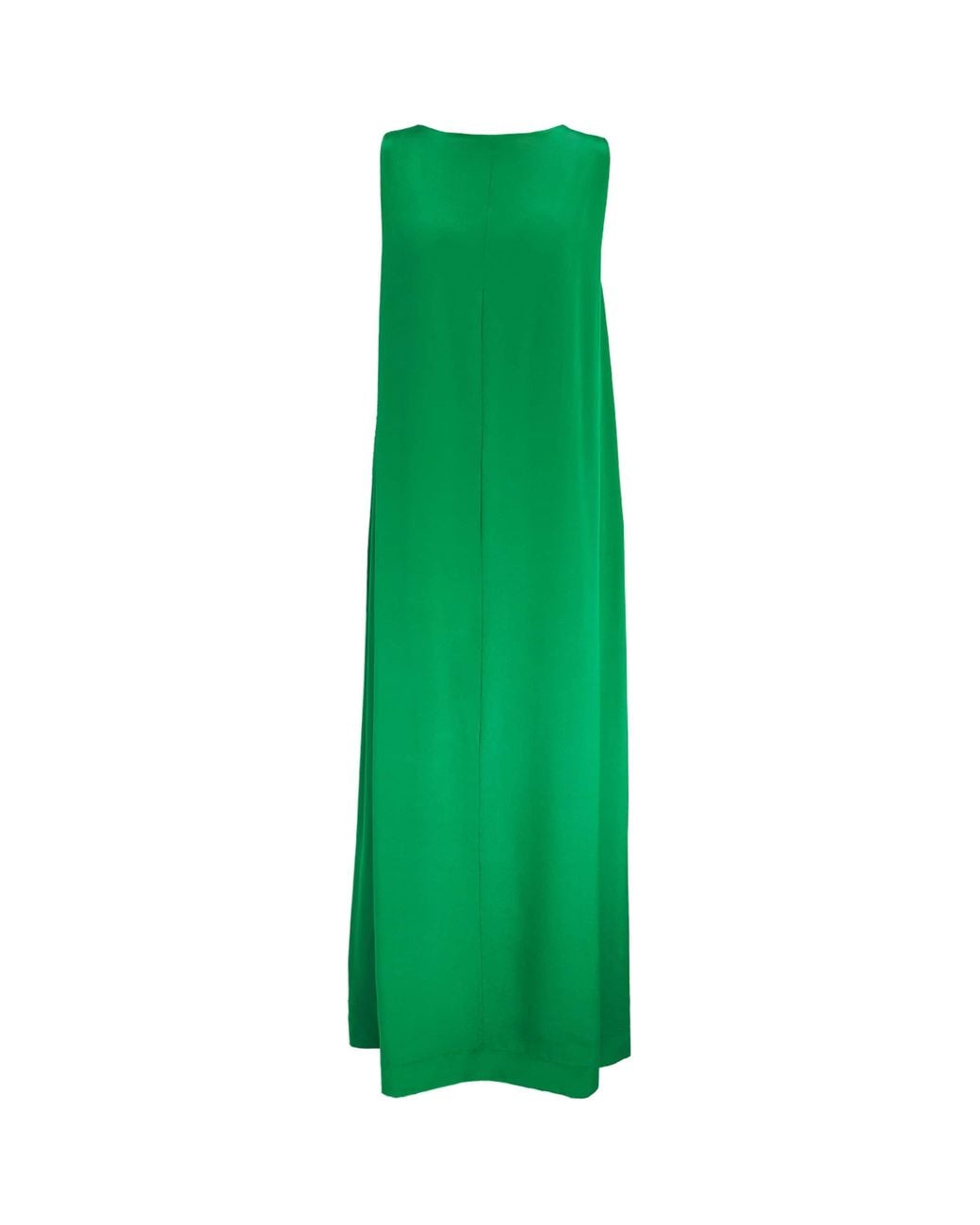 Staud Green Silk Dalia Maxi Dress