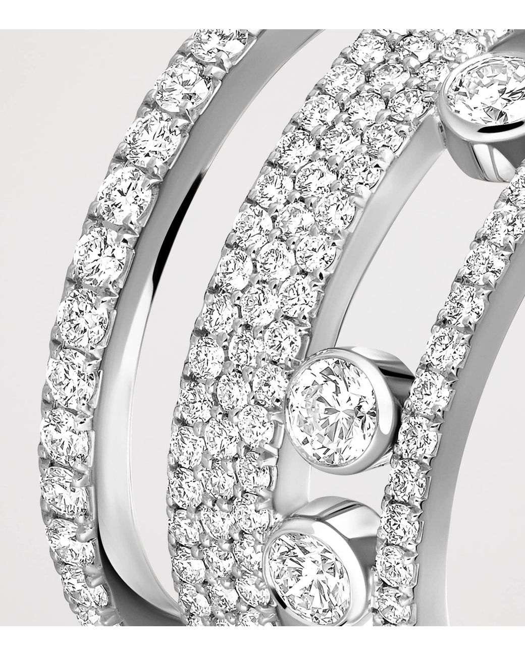 Messika Metallic Move Romane And Diamond Large Ring